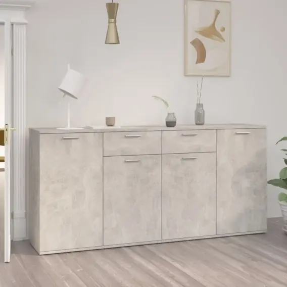 Szafka, szarość betonu, 160x36x75 cm, płyta wiórowa Lumarko! - Hurtownia wielobranżowa Lumarko Dodaj do koszyka